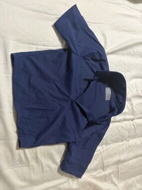Altar’d State Navy Short Sleeve Performance Polo